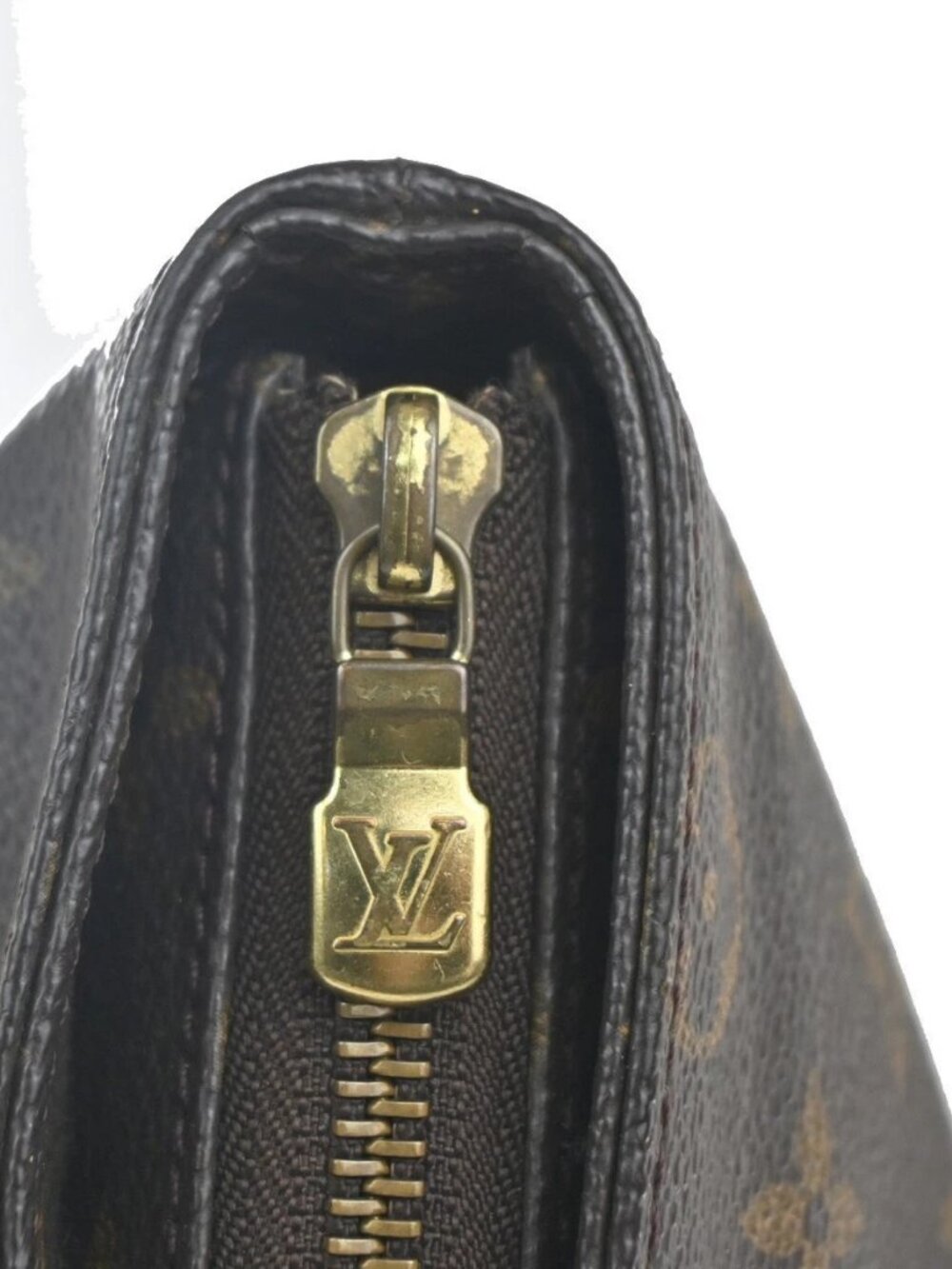 LOUIS VUITTON Cabas Mezzo Shoulder Bag Monogram Leather Brown M51151 82MA440 - Picture 8 of 16
